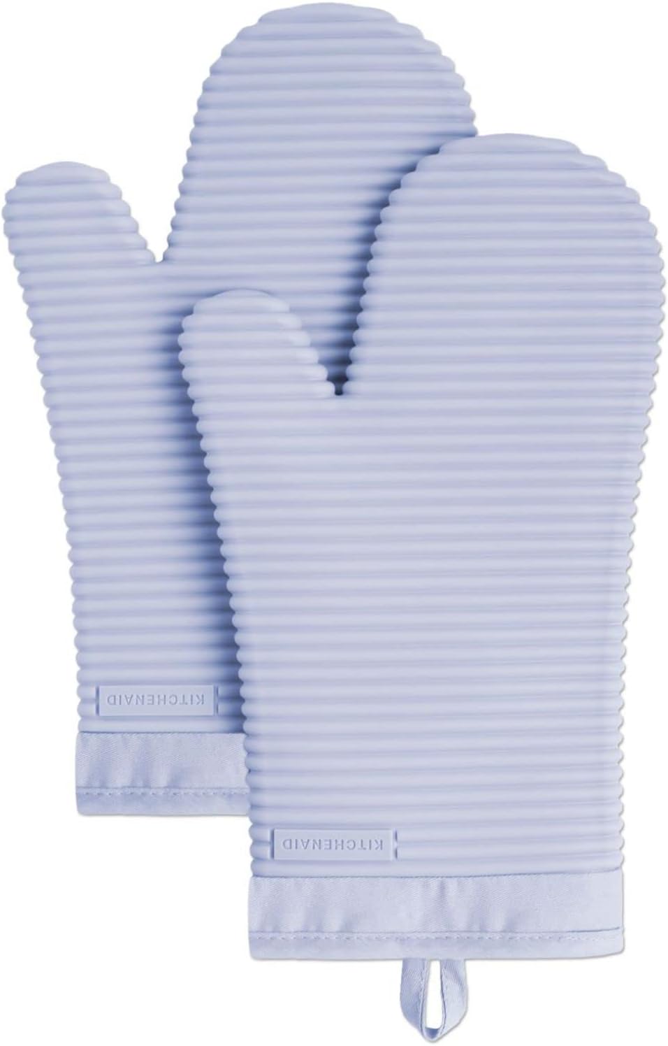 Ribbed Soft Silicone Oven Mitt Set