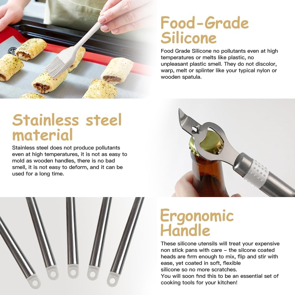 Kitchen Utensil Set-Silicone Cooking