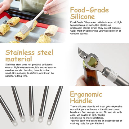 Kitchen Utensil Set-Silicone Cooking