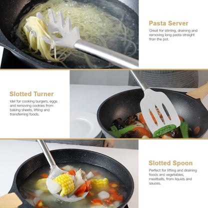 Kitchen Utensil Set-Silicone Cooking
