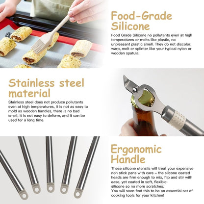 Kitchen Utensil Set-Silicone Cooking