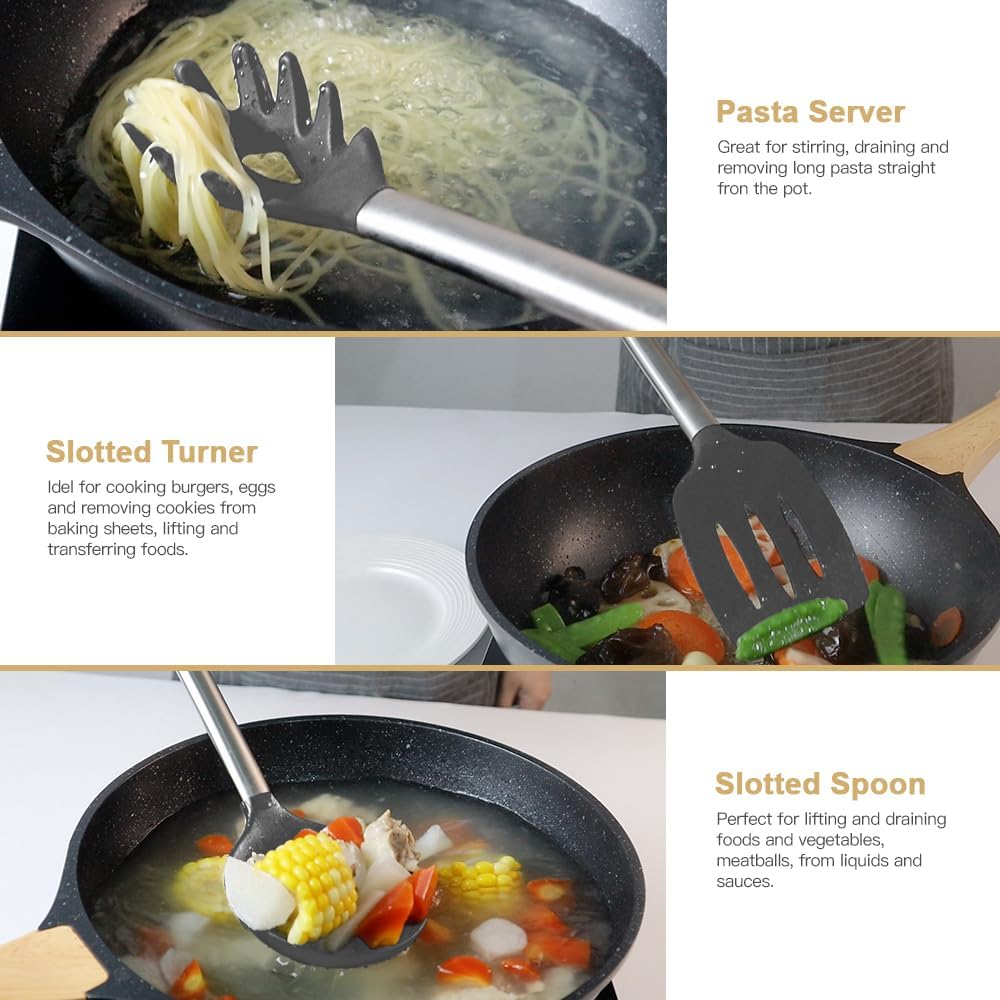 Kitchen Utensil Set-Silicone Cooking