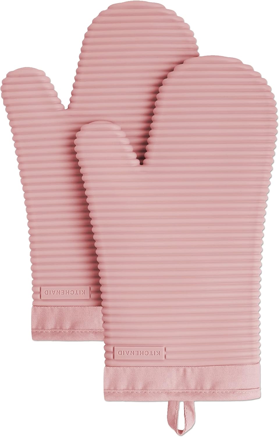 Ribbed Soft Silicone Oven Mitt Set