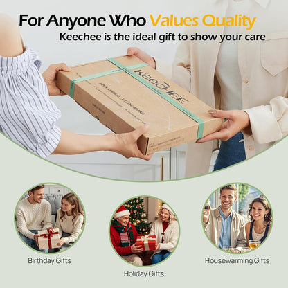Durable Wood Cutting Boards for Kitchen with Deep Juice Grooves & Built-in Handles