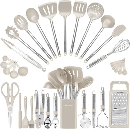 Kitchen Utensil Set-Silicone Cooking