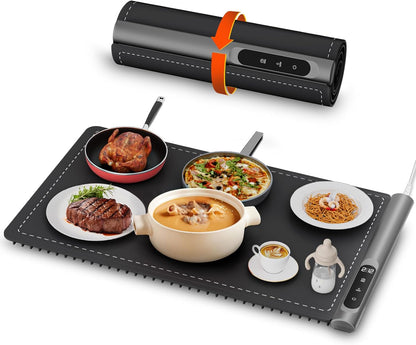 Portable Electric Food Warming Tray with Graphene Heating