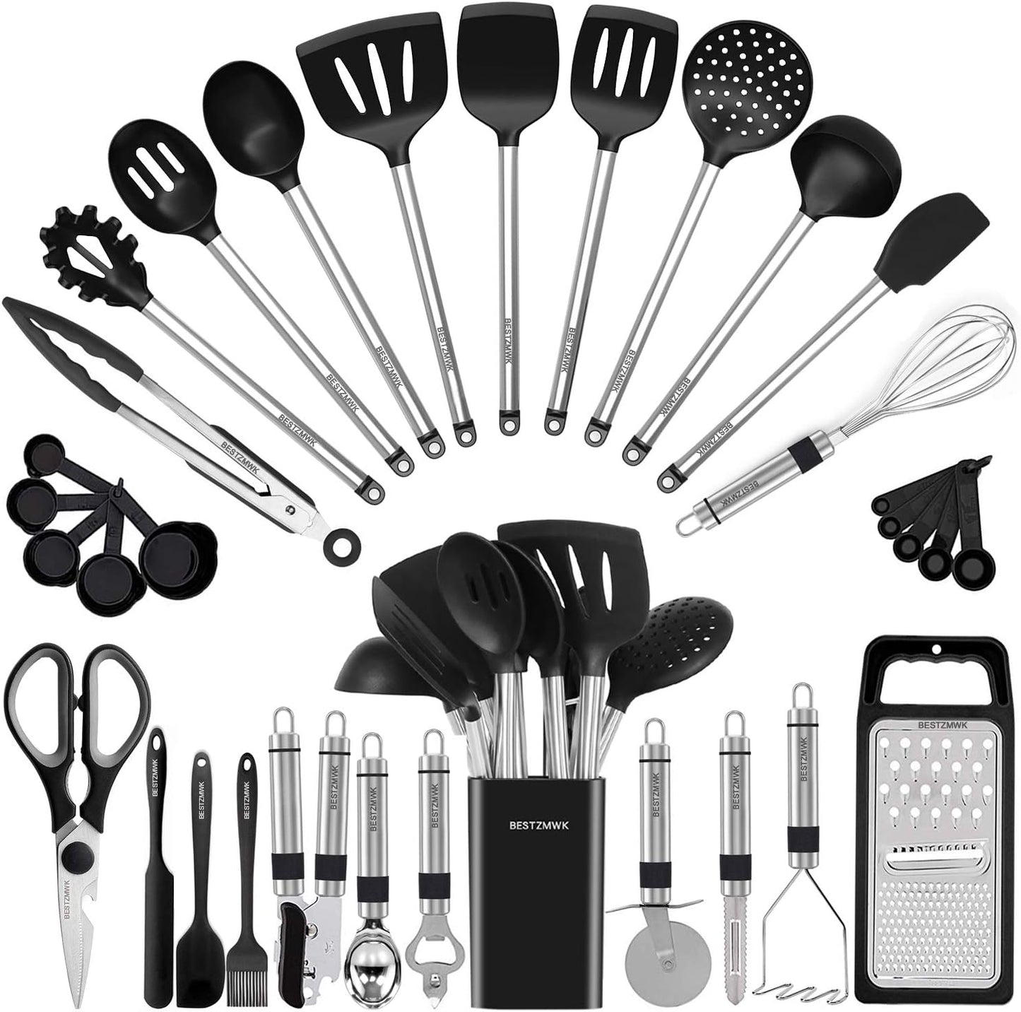 Kitchen Utensil Set-Silicone Cooking