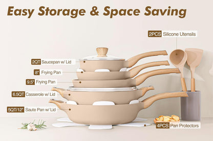 Ceramic Pots and Pans Set