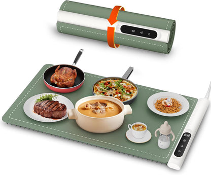 Portable Electric Food Warming Tray with Graphene Heating
