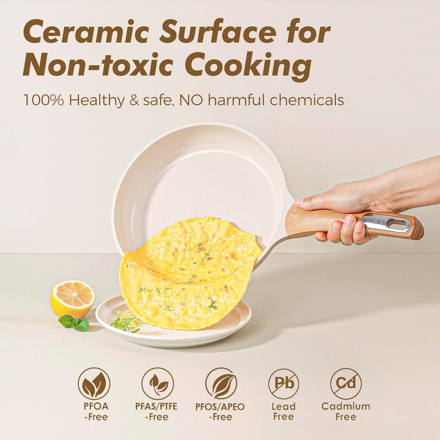 Ceramic Pots and Pans Set