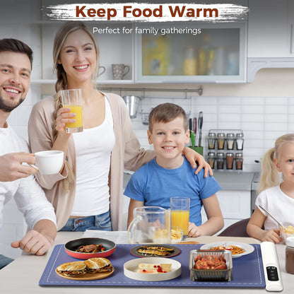 Portable Electric Food Warming Tray with Graphene Heating