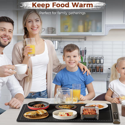 Portable Electric Food Warming Tray with Graphene Heating