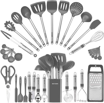 Kitchen Utensil Set-Silicone Cooking