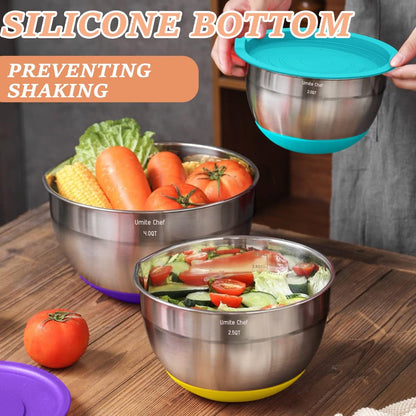 Mixing Bowls with Airtight Lids Set