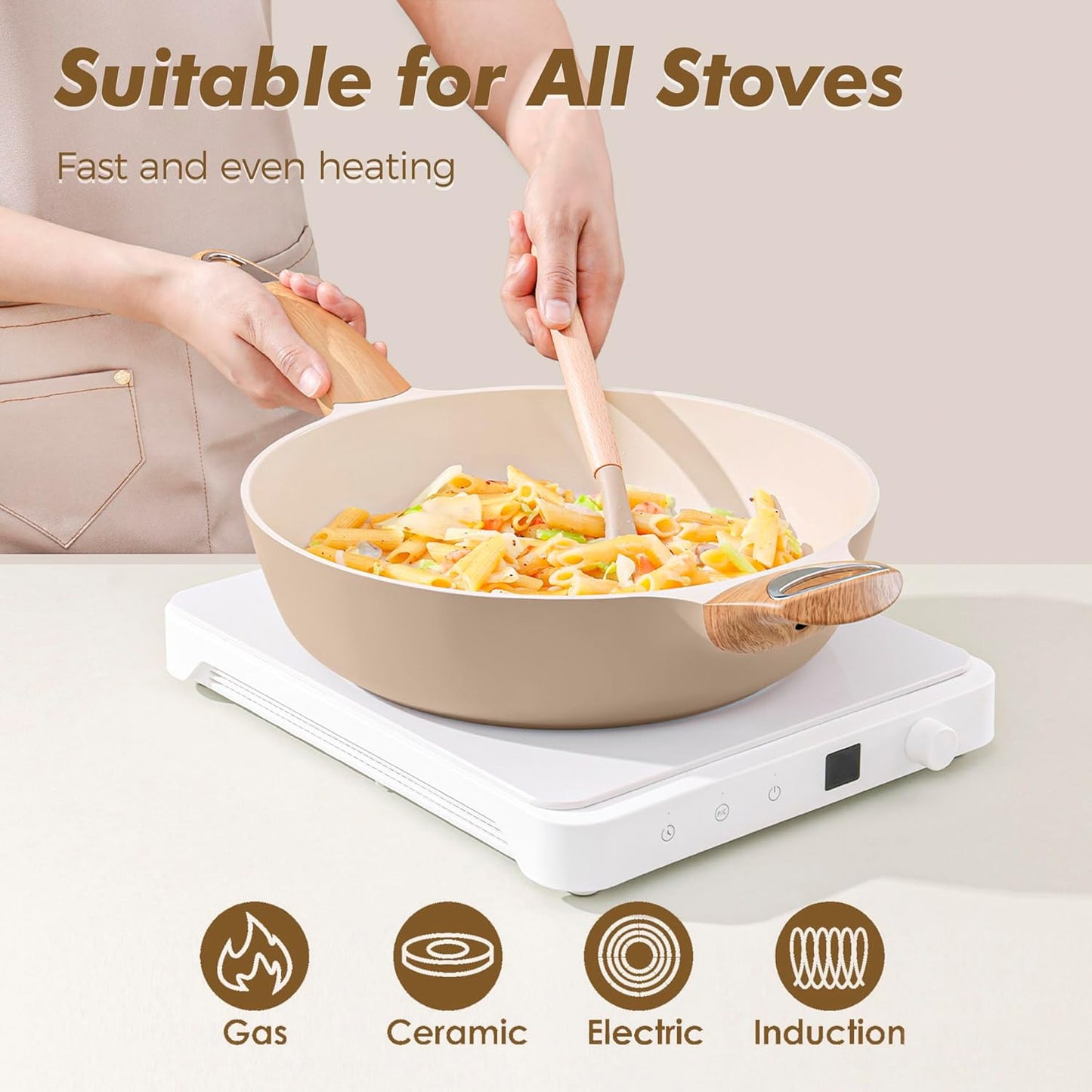 Ceramic Pots and Pans Set