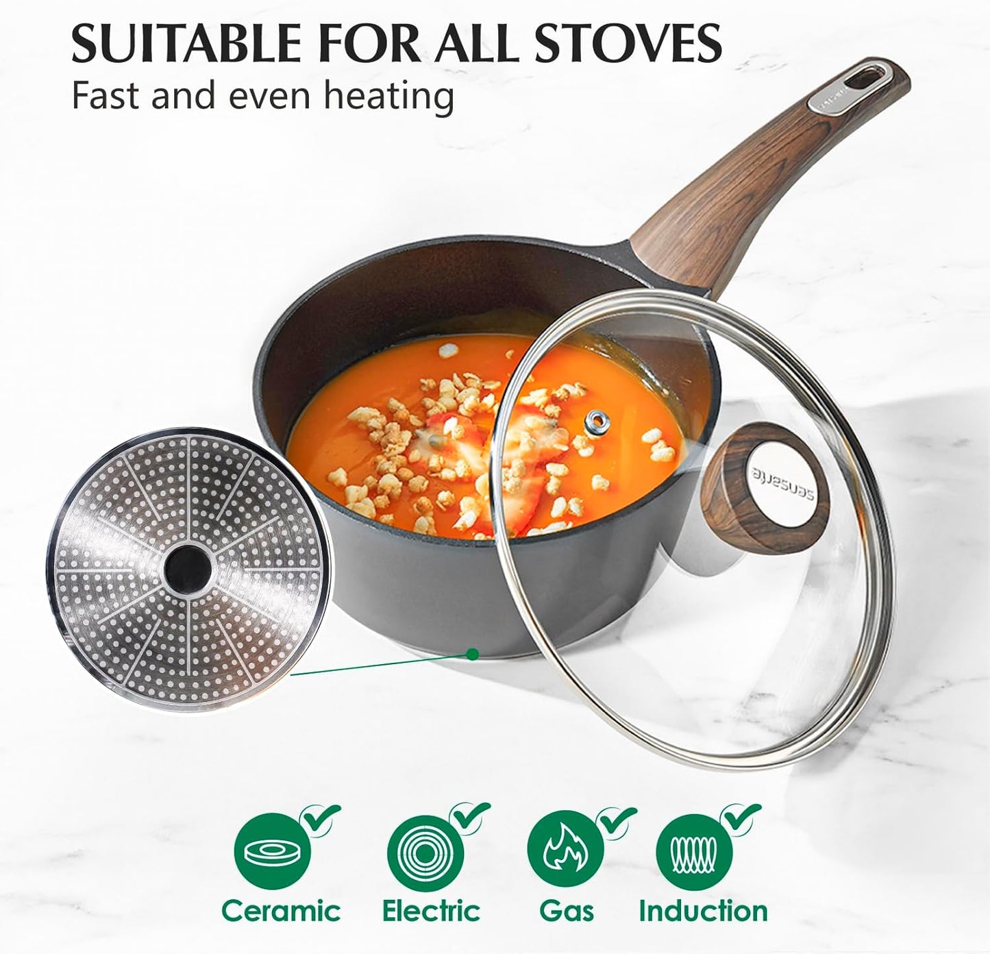 Ceramic Pots and Pans Set