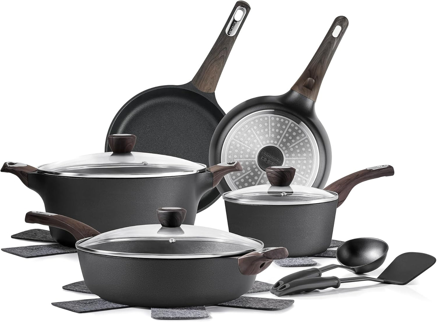 Ceramic Pots and Pans Set