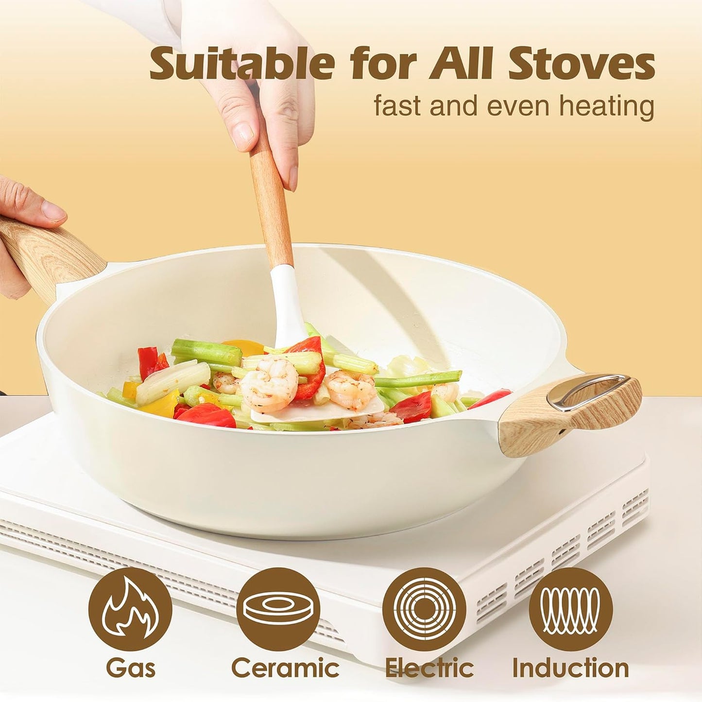 Ceramic Pots and Pans Set
