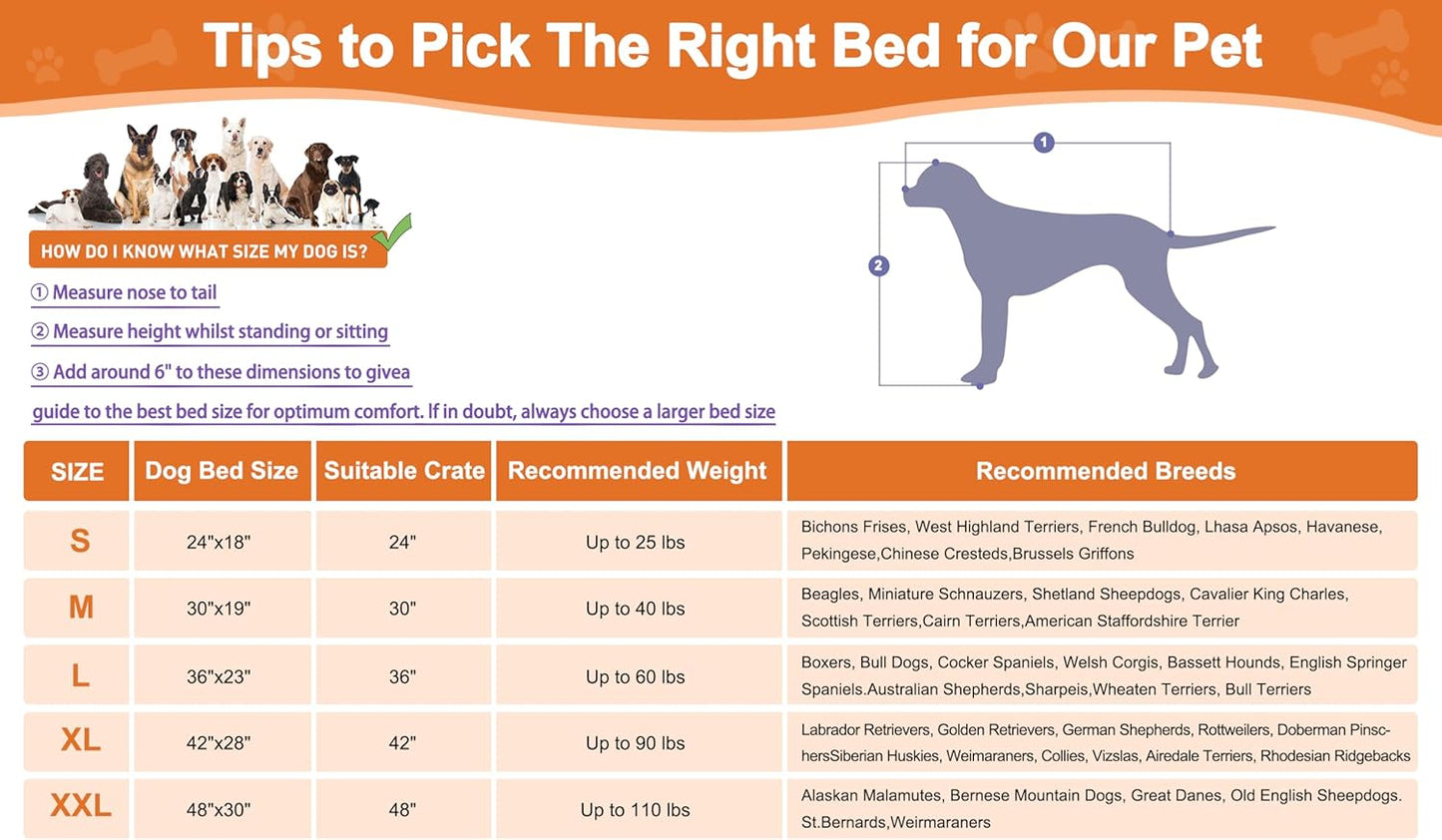 Deluxe Washable Dog Bed