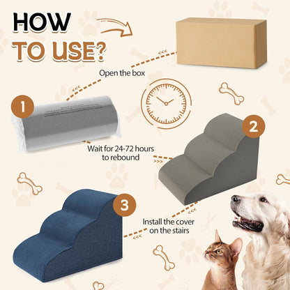 Dog Stairs Ramp for Beds Couches