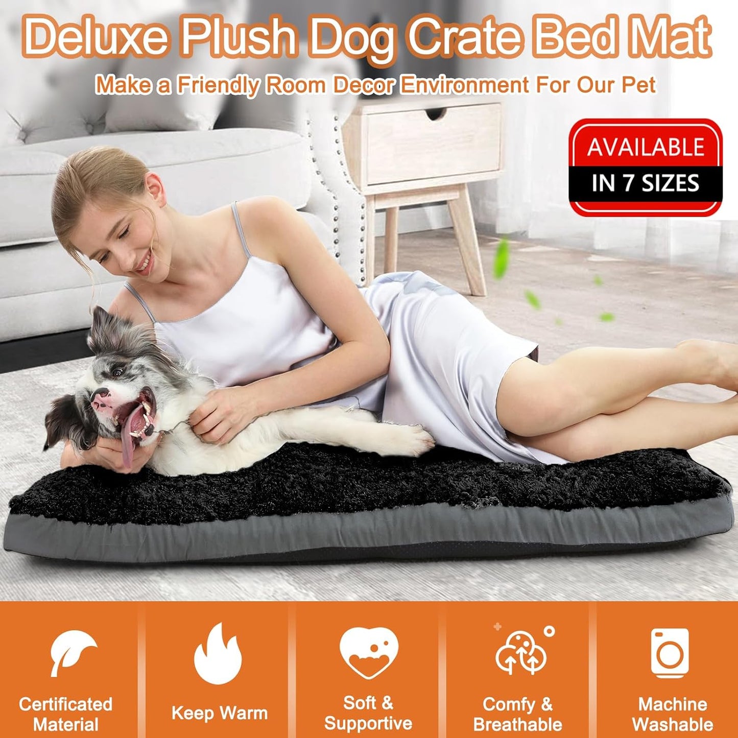 Deluxe Washable Dog Bed