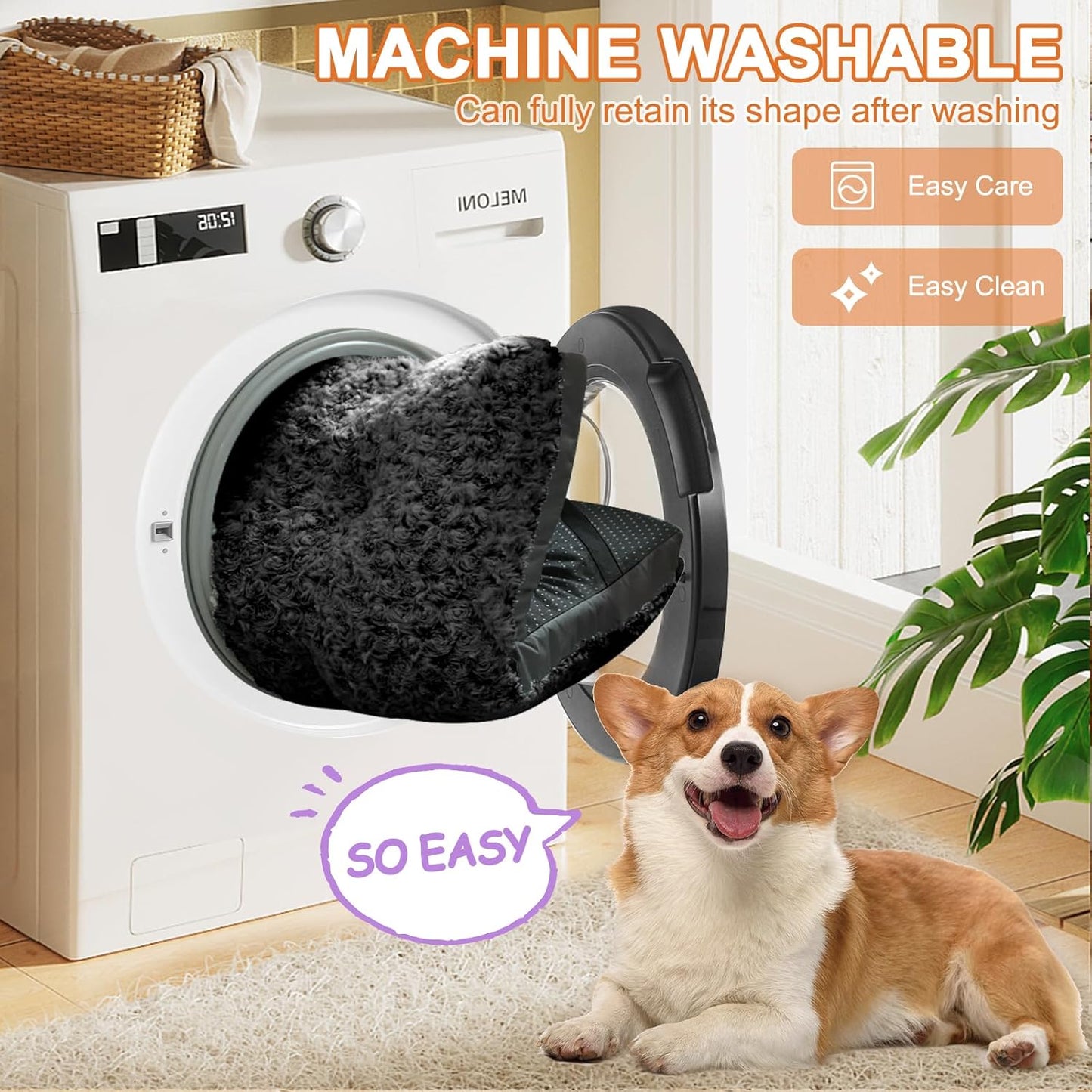 Deluxe Washable Dog Bed