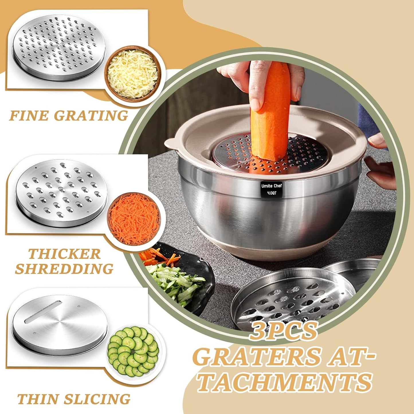 Mixing Bowls with Airtight Lids Set