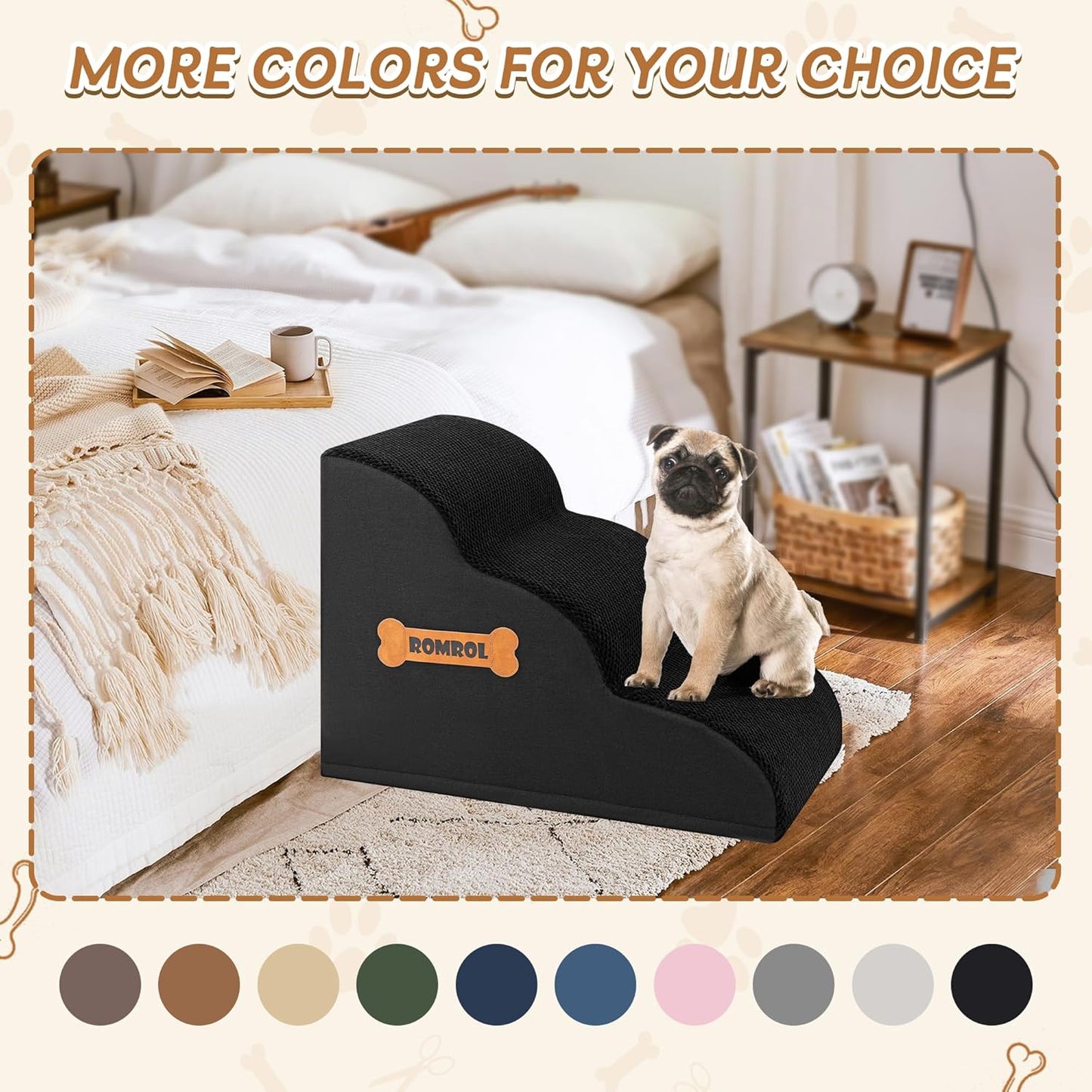 Dog Stairs Ramp for Beds Couches