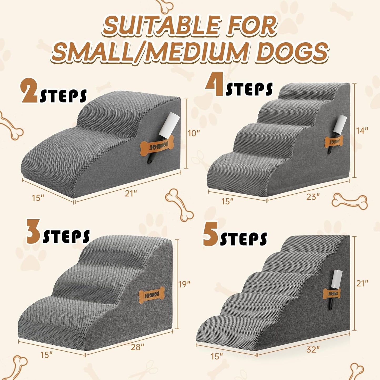 Dog Stairs Ramp for Beds Couches