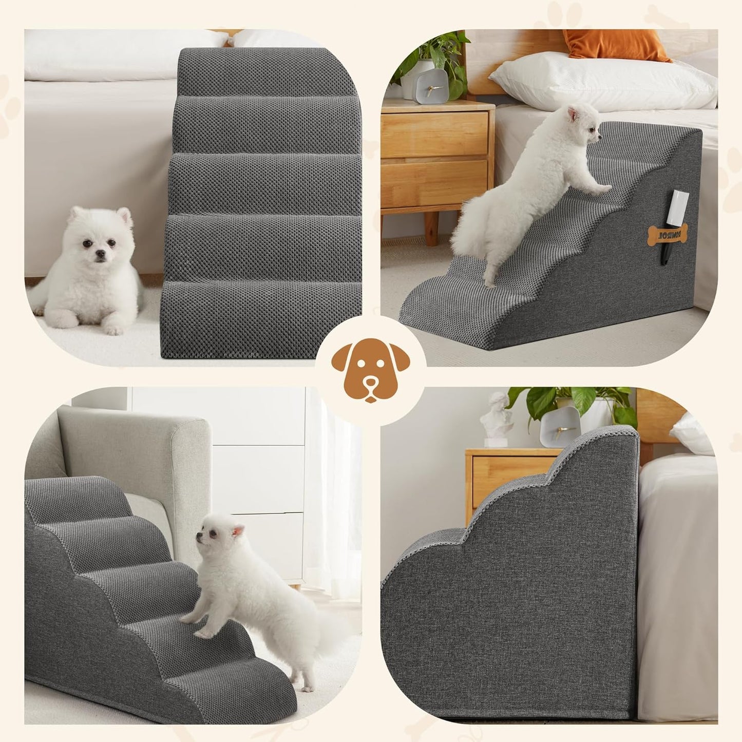 Dog Stairs Ramp for Beds Couches